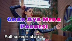 Ghar Aaya Mera Pardeshi Full screen whatsapp status download